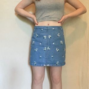 denim daisy skirt
